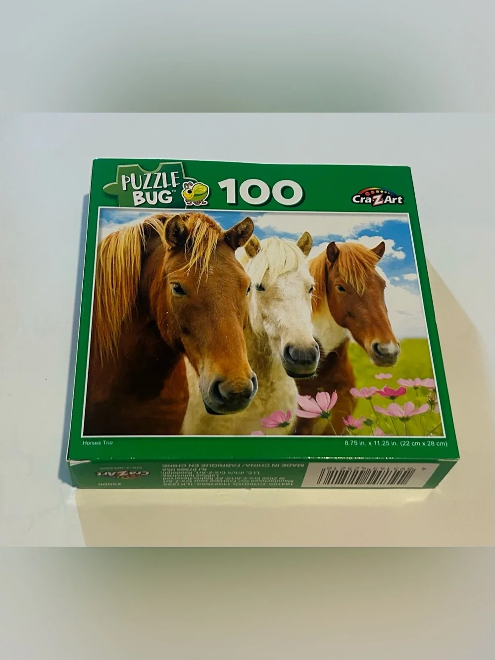 New “Horses Trio” Puzzle 100 Pieces 8.75” x 11.25” Puzzlebug Cra-Z-Art Horse